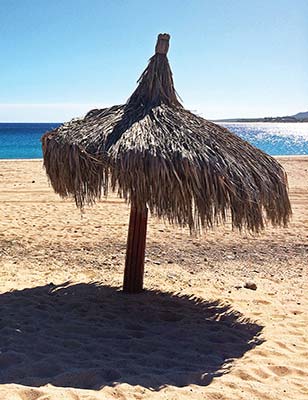 palapa at Los Frailes Beach sunset from Las Animas Bajas in San Jos del - photo 11