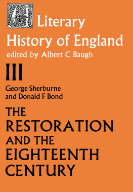 Bond Donald F - The Literary History of England