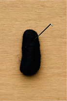 Jab repeatedly with the felting needle to secure it Form the tail out of - photo 11