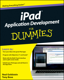 Bove Tony - iPad Application Development For Dummies