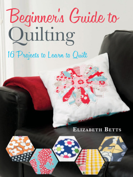 Betts - Beginners guide to quilting: 16 projects to learn to quilt