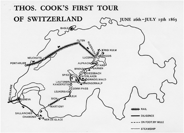 The route of the original tour in Switzerland INTRODUCTION They were found - photo 3