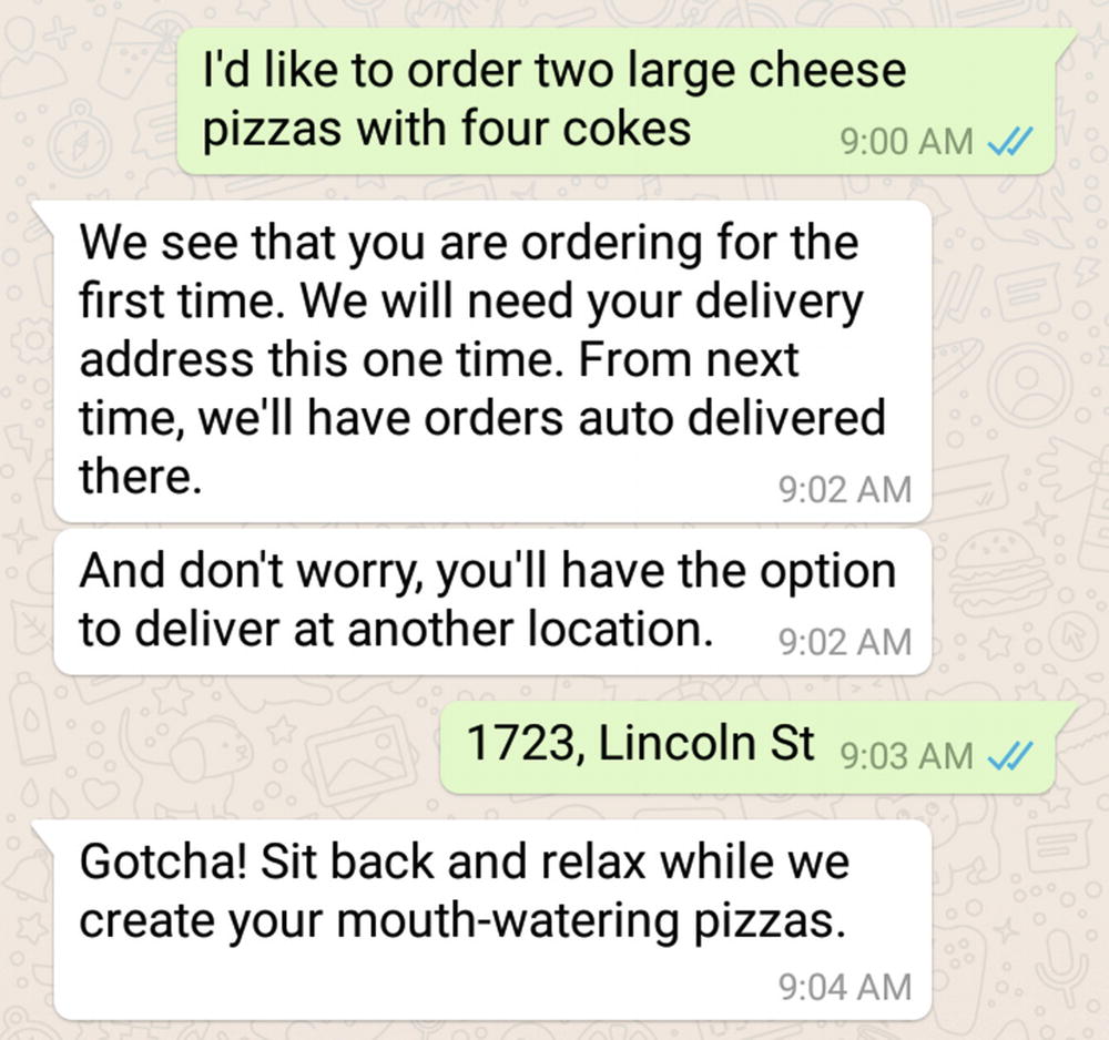 Figure 1-1 An intelligent chatbot that can place pizza orders by humanly - photo 1