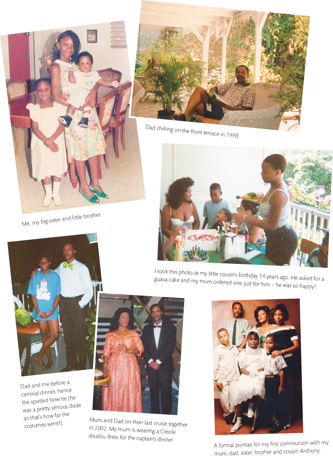 A selection of family photos from my childhood in Guadeloupe THE GENESIS - photo 7