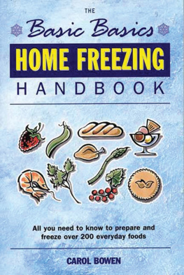 Bowen Home Freezing Handbook