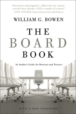 Bowen - The board book: an insiders guide for directors and trustees