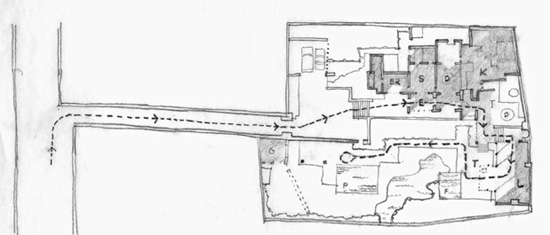 Plan of Casa Pani house and garden Cuernavaca Mexico 1986 Portion of the - photo 3