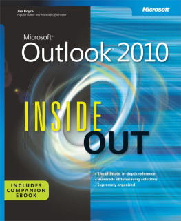 Boyce - Microsoft Outlook 2010 Inside Out