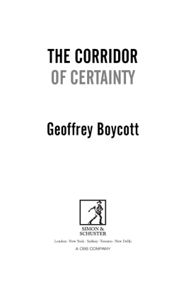 Boycott The Corridor of Certainty