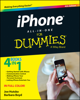 Boyd Barbara - iPhone All-in-One for Dummies