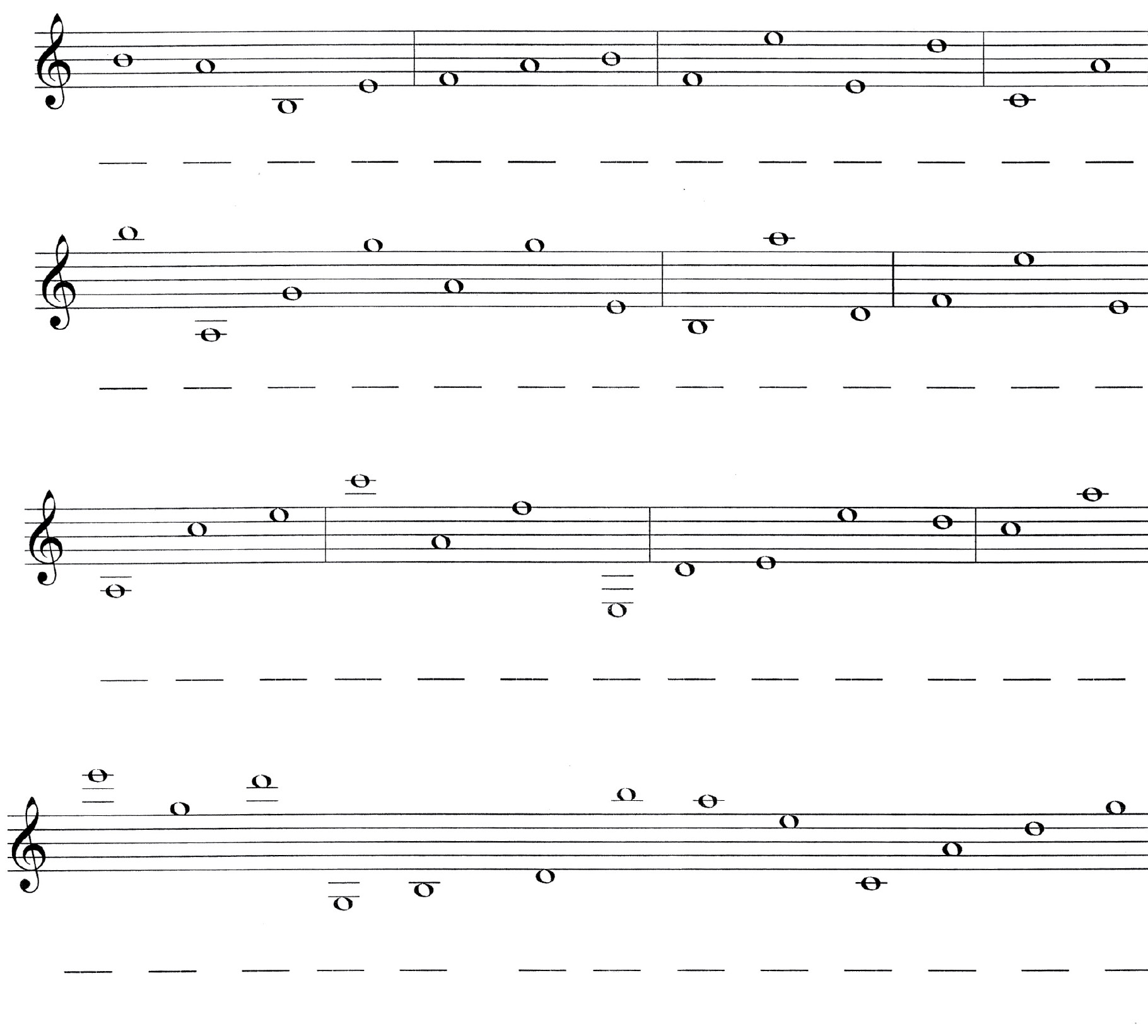 Exercises 1b Write octaves above and below each of the following notes Use - photo 8