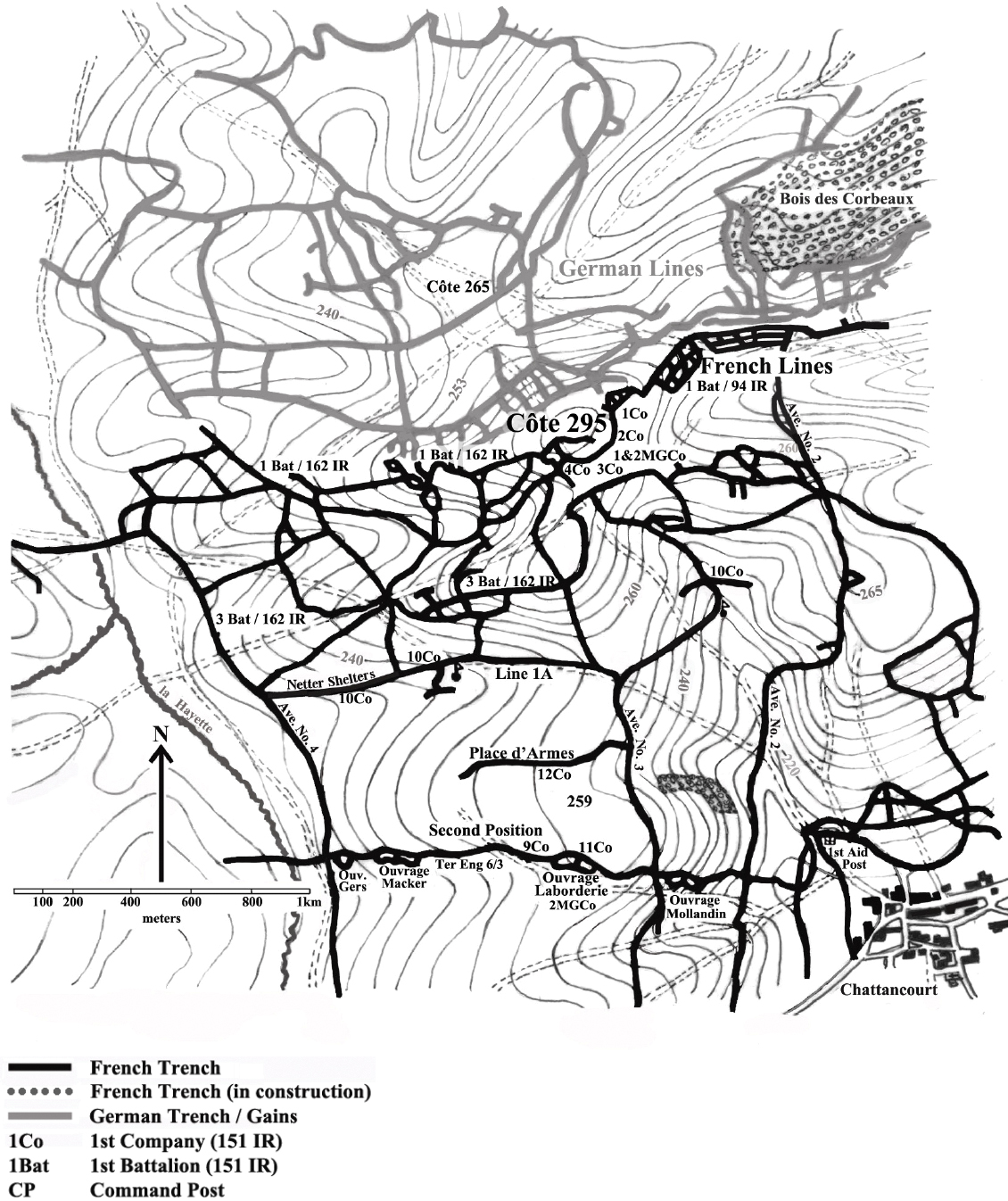 Map 7 Mort Homme sector showing the situation on the morning of 20 May 1916 - photo 9