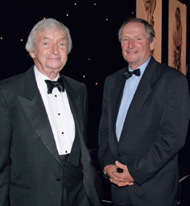 John Benaud right a former director of the Bradman Foundation with his - photo 5