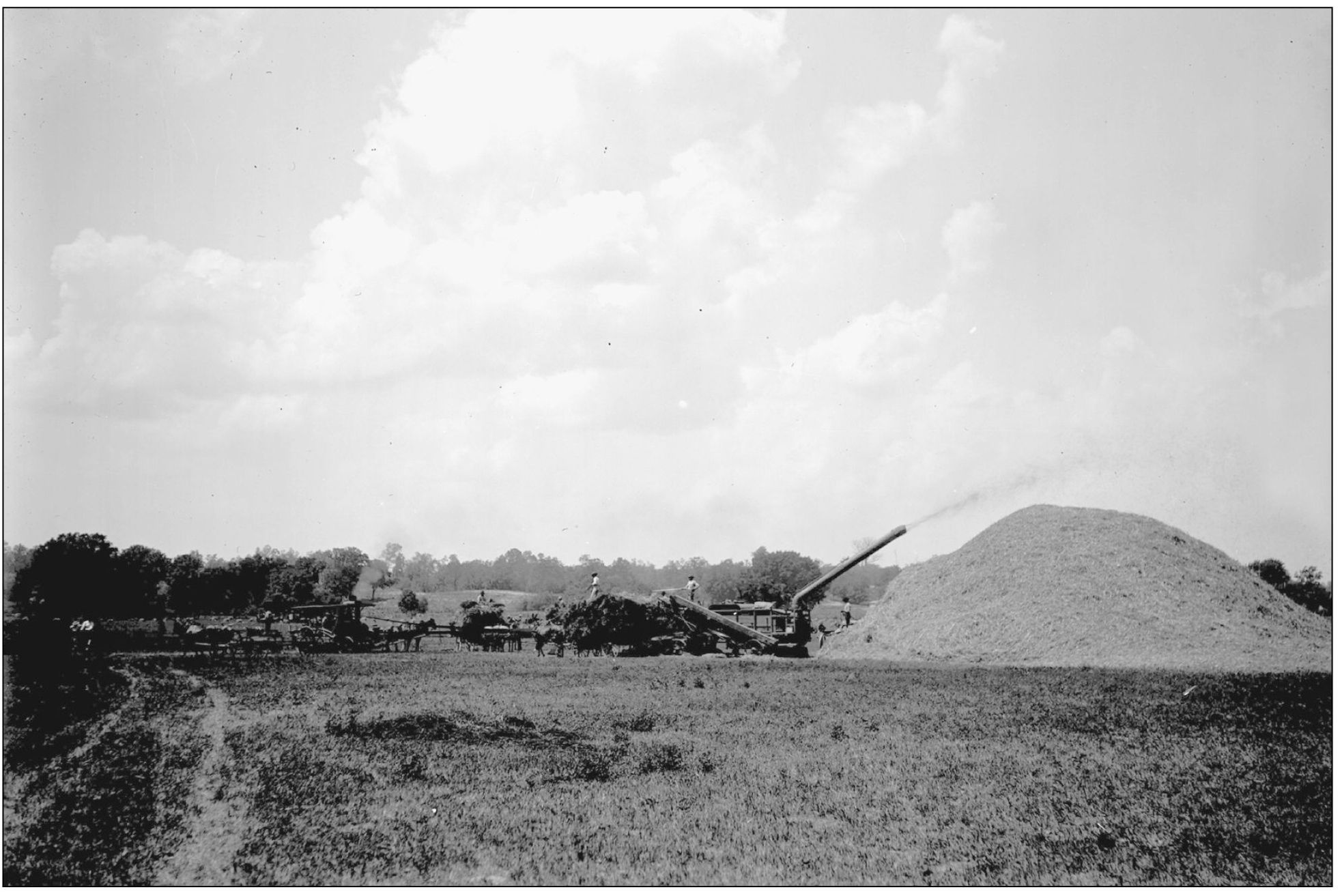 Using Elmer Kemmerlings machine threshing takes place July 19 1906 at the - photo 4