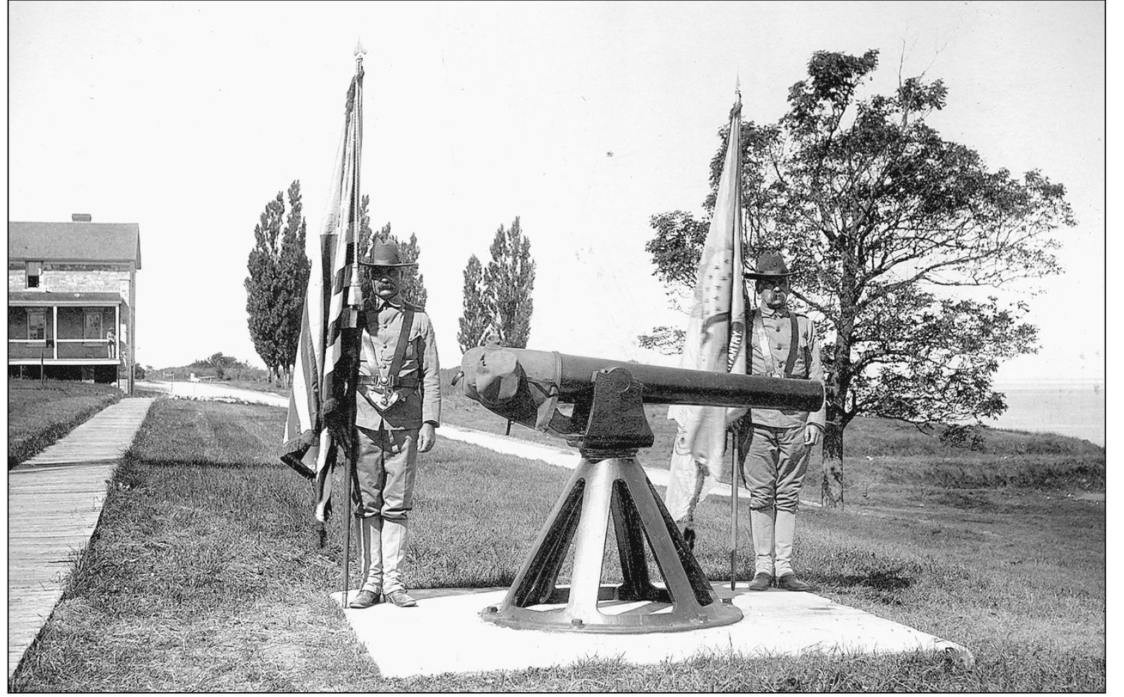 In the early 20th century a color guard of the US 23rd Infantry stands at - photo 6