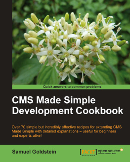 Samuel Goldstein CMS Made Simple Development Cookbook