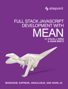 Bretz Adam Full Stack JavaScript Development with MEAN