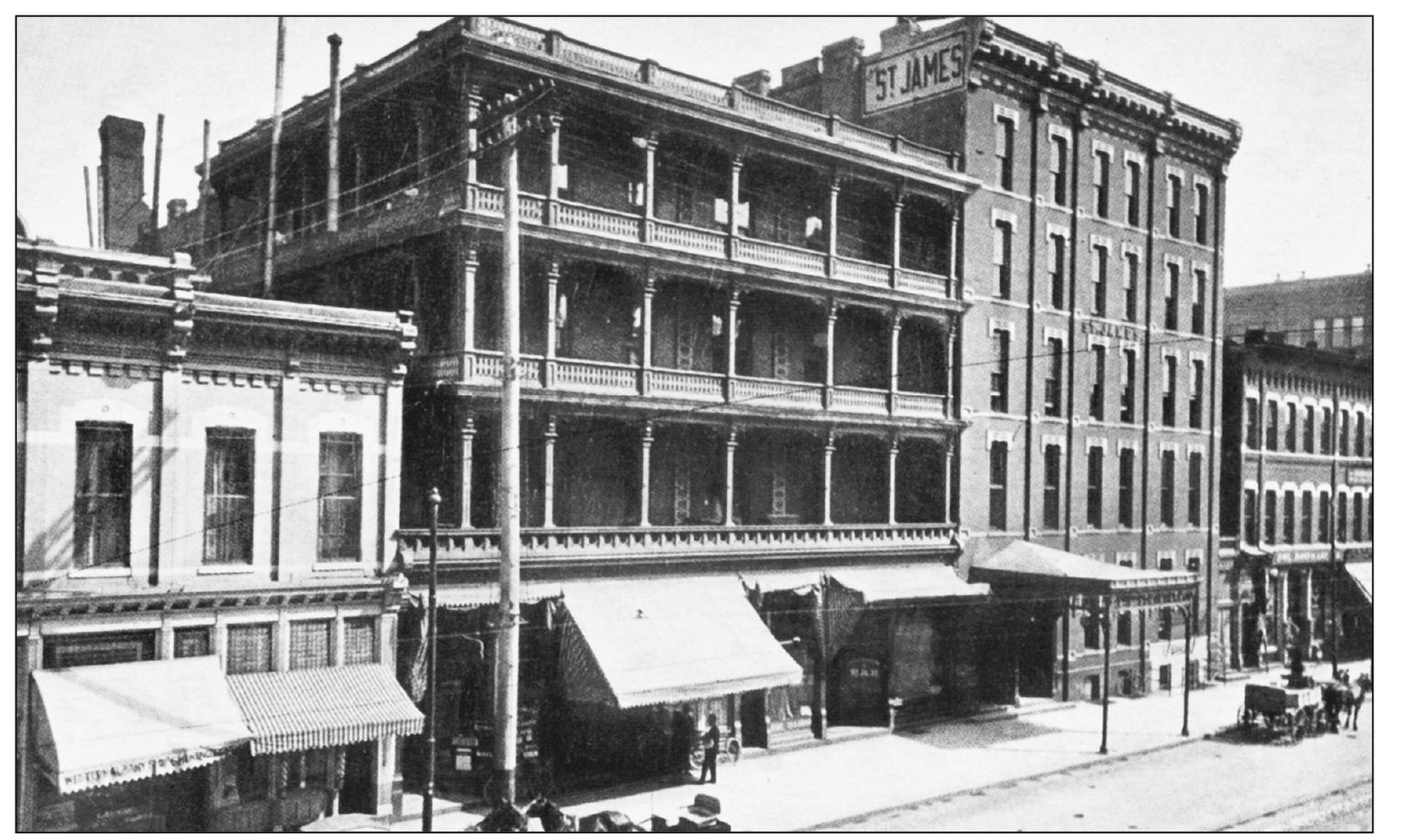 Early Denver was an unsettled city and hotels rose on every block to meet the - photo 3