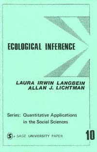 title Ecological Inference Sage University Papers Series Quantitative - photo 1