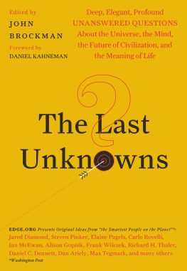 Brockman - The Last Unknowns