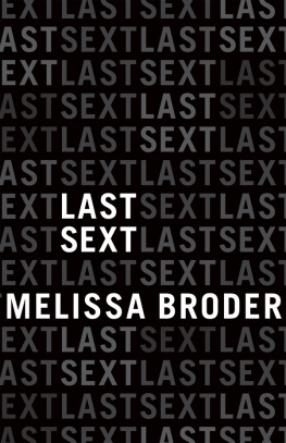 Melissa Broder Last Sext