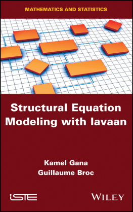 Broc Guillaume Structural equation modeling with lavaan