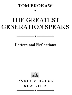 The greatest generation speaks letters and reflections - image 2