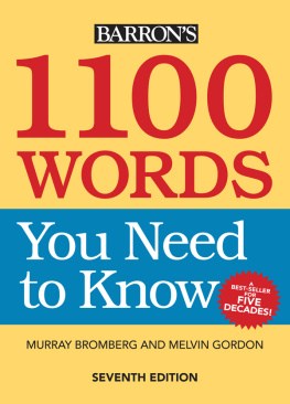 Brombert Murray - 1100 Words You Need to Know