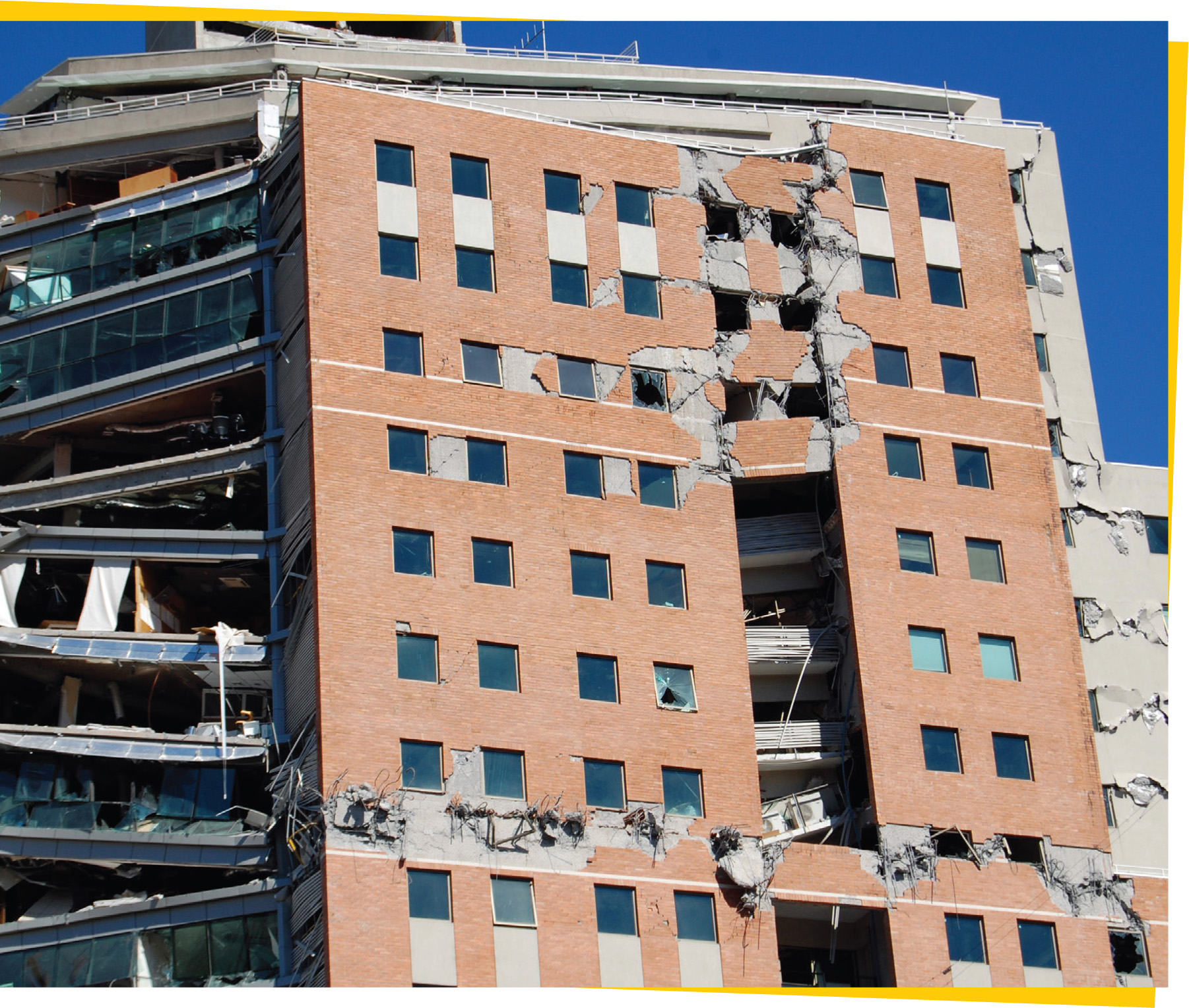 The damage to a new office building in the city of Concepcin Chile wrought by - photo 1