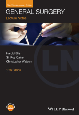 Calne Sir Roy - Lecture Notes: General Surgery