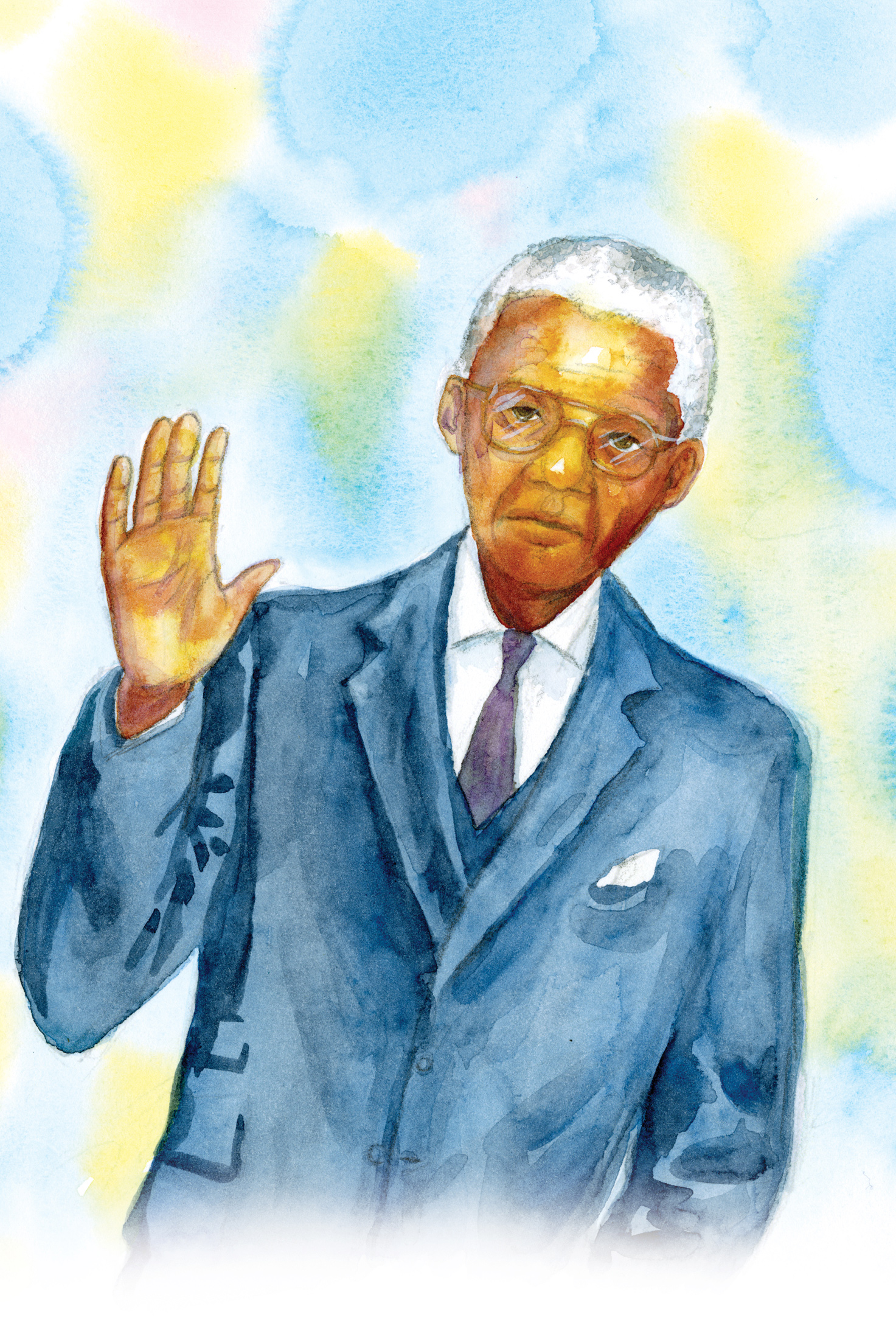 Mandela raises his right hand and promises to lead his country At the age of - photo 5