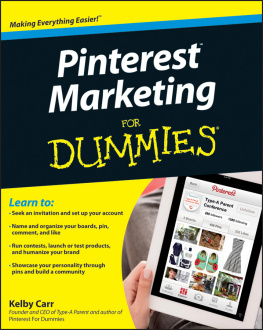 Carr. - Pinterest Marketing For Dummies