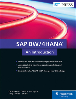 Christensen Jesper SAP BW/4HANA: an introduction