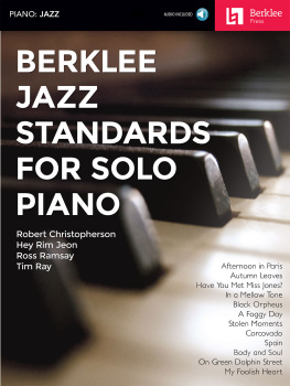 Christopherson Robert Berklee Jazz Standards for Solo Piano