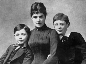 Jennie with her two sons Jack and Winston Getty Jennies family Jennie - photo 14