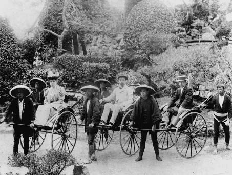 Lord and Lady Randolph and Dr Keith in rickshaws on their world trip Randolph - photo 19