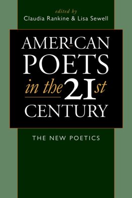 Claudia Rankine - American poets in the 21st century Buch