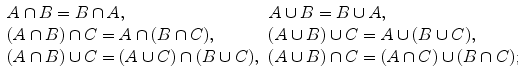 iii De Morgan laws Notice that the condition A B is equivalent to A B - photo 18