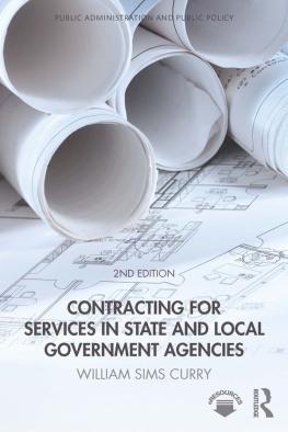 Curry - Contracting for Services in State and Local Government Agencies