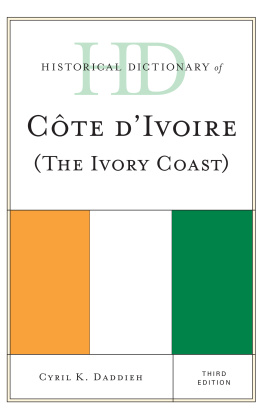 Daddieh Historical Dictionary of Cote dIvoire