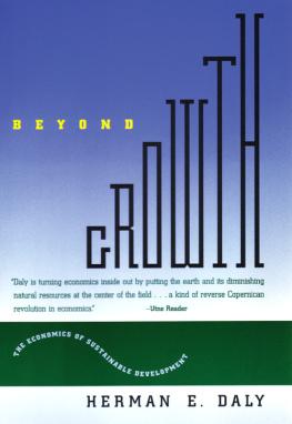 Daly Beyond growth: the economics of sustainable development