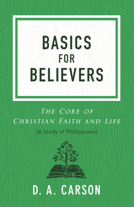 D. A. Carson - Basics for Believers