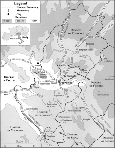 Map 1 The dioceses of Florence and Fiesole circa 1300 Map by Robert - photo 3