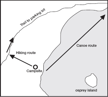 Figure 1 The ideal route to our campsite in Algonquin Park About an hour after - photo 3