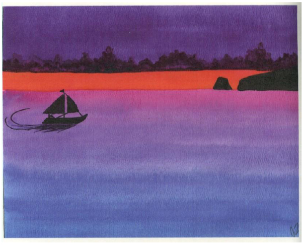 WATERCOLOR SUNSET CRUISE by Joel E Timmins c 2004 FREE Freed from the - photo 5