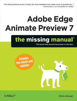 Grover Adobe Edge Animate preview 7: the missing manual