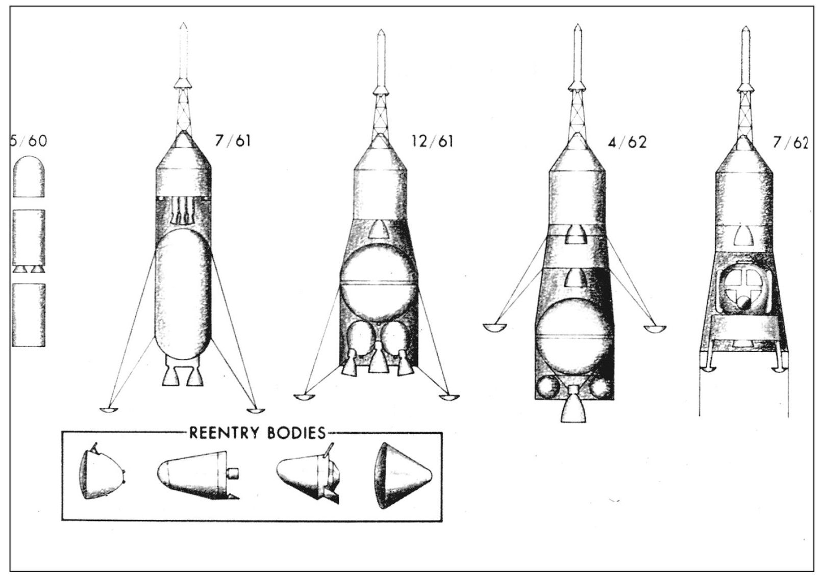 THE NASA MOONSHIP CONCEPT EVOLVES 19611962 From left to right are the steps - photo 5