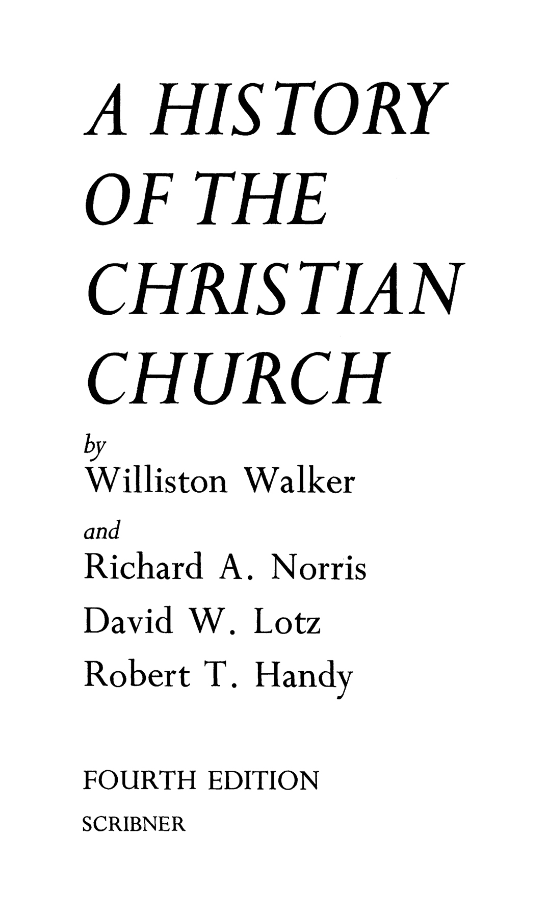 History of the Christian Church - image 1