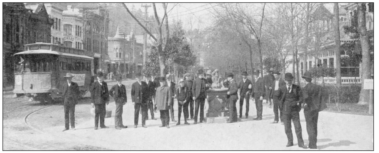 The water fountain at the corner of Central and Reservation Avenues c 1905 was - photo 9