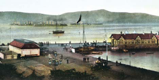 The Royal Navys Cruiser Squadron moored off Rothesay in 1904 amongst them some - photo 3